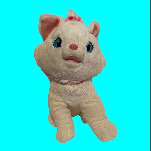 Disney Aristocats Marie Plush Toy Stuffed Animal 12" White And Pink Disney Store - Picture 3 of 10